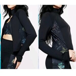 Disturbia Rosanella Floral Fairy Print Zip up Jacket Whimsigoth Festival Wear